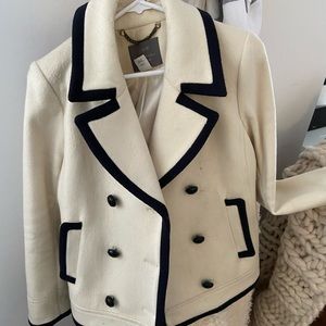 J. Crew classic pea coat.